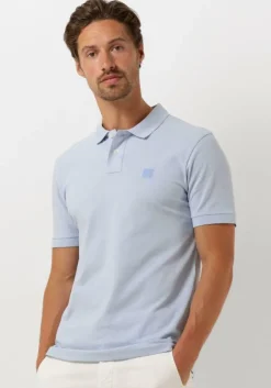 lichtblauwe boss orange polo passenger