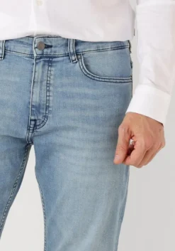 lichtblauwe boss orange straight leg jeans delaware bo