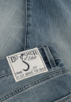 lichtblauwe butcher of blue straight leg jeans stockton loose vintage