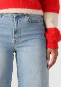 lichtblauwe by-bar wide jeans femme denim pant