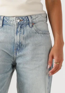 lichtblauwe calvin klein straight leg jeans signature 90s straight lafayette