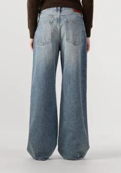 lichtblauwe calvin klein wide jeans the wide leg blue gulf