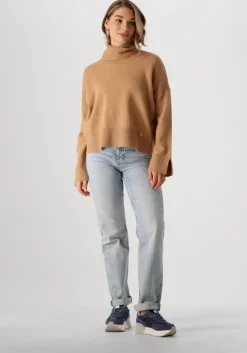 lichtblauwe calvin klein straight leg jeans high rise straight