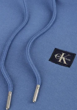 lichtblauwe calvin klein sweater ls eu badge 350 terry hoodie