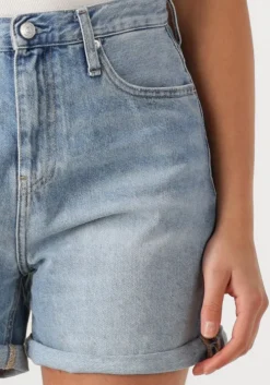 lichtblauwe calvin klein shorts mom short
