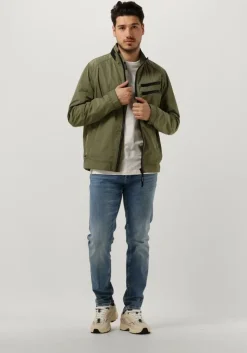 lichtblauwe cast iron slim fit jeans shiftback regular tapered medium indigo wash