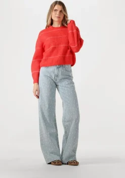 lichtblauwe catwalk junkie wide jeans jeans loose with textured fabric