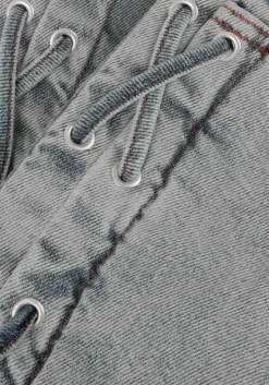 lichtblauwe catwalk junkie wide jeans loose fit jeans with lace detail