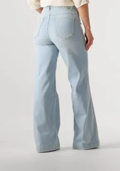 lichtblauwe circle of trust wide jeans palmer wide leg dnm