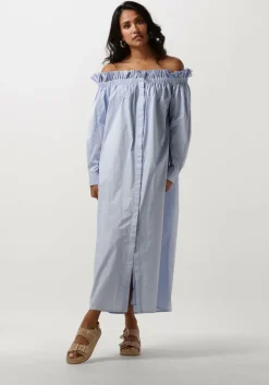 lichtblauwe copenhagen muse midi jurk cmshirley-dress