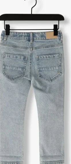 lichtblauwe daily7 cargo jeans 2600 straight fit printed