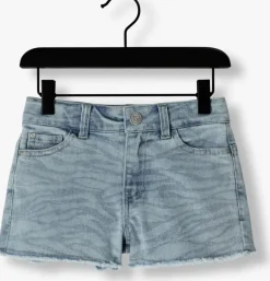 lichtblauwe daily7 shorts denim short printed