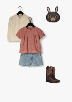 lichtblauwe daily7 shorts denim short printed