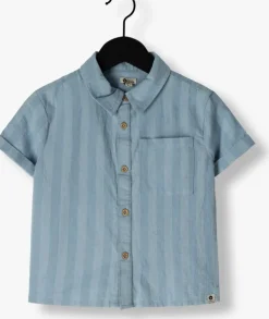 lichtblauwe daily7 t-shirt shirt striped