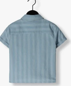 lichtblauwe daily7 t-shirt shirt striped