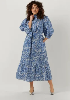 lichtblauwe dea kudibal midi jurk my ns (co)