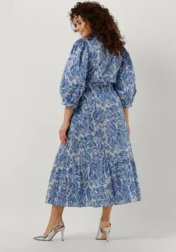 lichtblauwe dea kudibal midi jurk my ns (co)