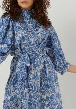 lichtblauwe dea kudibal midi jurk my ns (co)