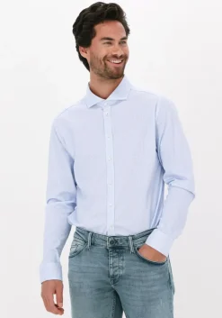lichtblauwe desoto casual overhemd hai