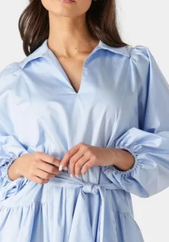 lichtblauwe devotion mini jurk precious