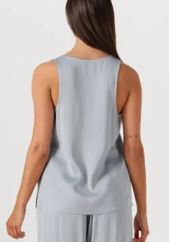 lichtblauwe drykorn top aminah