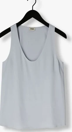 lichtblauwe drykorn top aminah