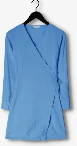 lichtblauwe envii mini jurk envictoria ls short dress 6891