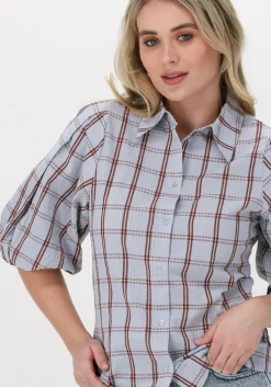 lichtblauwe esmé studios blouses ebony 2/4 shirt