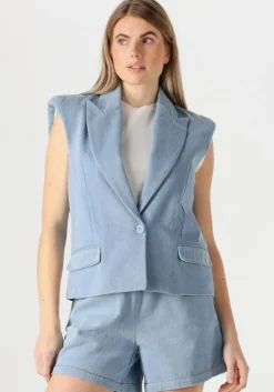 lichtblauwe est'seven gilet alexander blazer