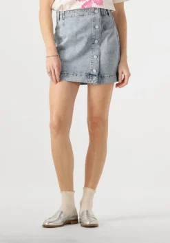 lichtblauwe fabienne chapot minirok cari denim skirt