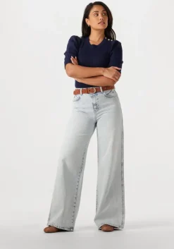 lichtblauwe fabienne chapot wide jeans alex wide leg jeans
