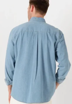 lichtblauwe forét casual overhemd hornet chambray shirt