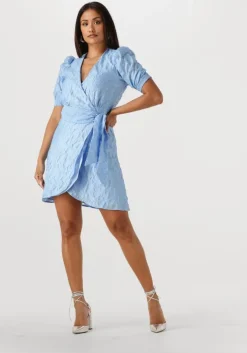 lichtblauwe freebird mini jurk blossom mini