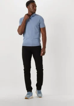 lichtblauwe genti polo polo button ss k2046-1260