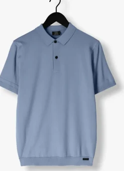lichtblauwe genti polo polo button ss k2046-1260