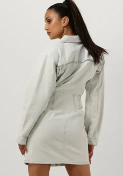 lichtblauwe gestuz mini jurk caliagz dress