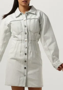 lichtblauwe gestuz mini jurk caliagz dress