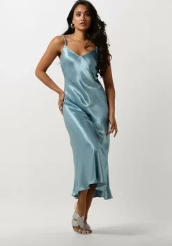 lichtblauwe greek archaic kori midi jurk 130512