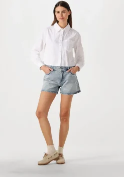 lichtblauwe g-star raw shorts judee short clean edge wmn