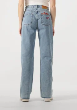 lichtblauwe harper & yve straight leg jeans yve-pa picante