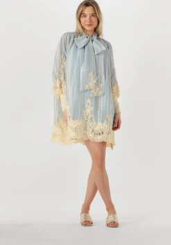 lichtblauwe ibana mini jurk divina