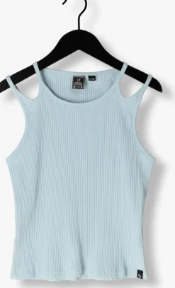 lichtblauwe indian blue jeans top singlet rib