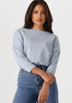 lichtblauwe jansen amsterdam top ilona trui lk 194 long sleeve