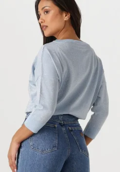 lichtblauwe jansen amsterdam top ilona trui lk 194 long sleeve