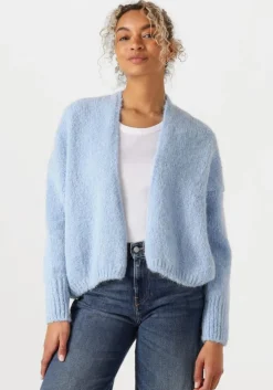 lichtblauwe knit-ted vest becky