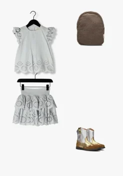 lichtblauwe konges slojd top posey frill top