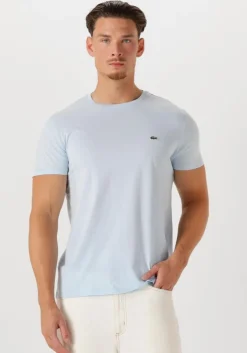 lichtblauwe lacoste t-shirt 1tht1 mens tee-shirt 12
