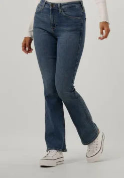 lichtblauwe lee flared jeans breese boot