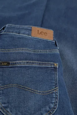 lichtblauwe lee flared jeans breese boot