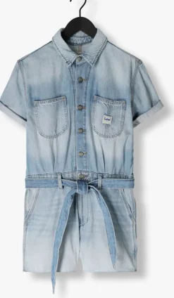 lichtblauwe lee playsuits chore shortall